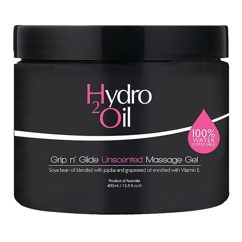 Hydro 2 Oil - Grip 'N' Glide Massage Gel - Unscented